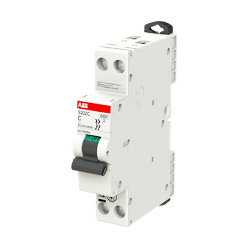 foto del prodotto abb interruttore magnetotermico compatto s200c 6a 2p 6ka c 1 mod 2cds252280r0064