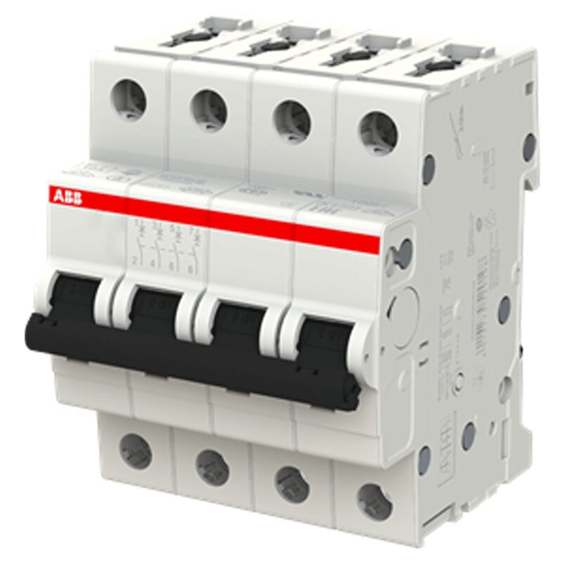 foto del prodotto abb interruttore magnetotermico s204l 4p 25a 4,5ka tipo c 4 moduli s598682