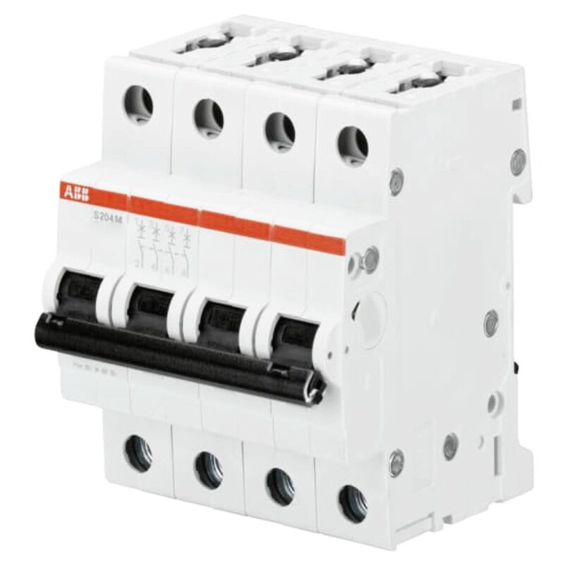 foto del prodotto abb interruttore magnetotermico s204m 4p 50a 10ka tipo c 4 moduli s544030