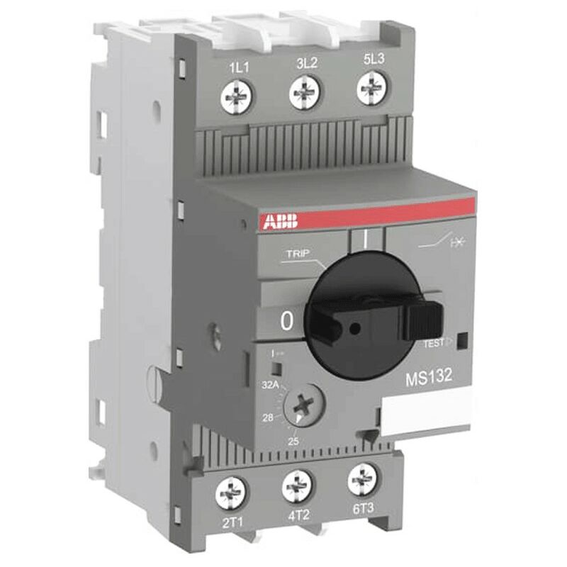 foto del prodotto abb interruttore salvamotore ms132 80 12a 3p 100ka, 2,5m din ep 981 5