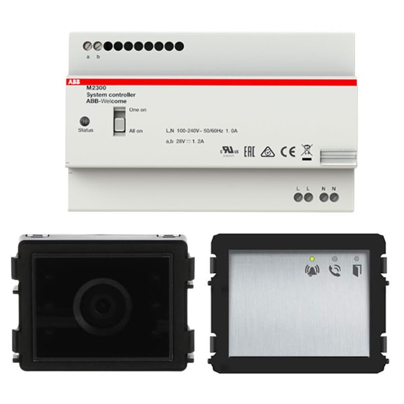 foto del prodotto abb kit base videocitofono star kit video per condomini wlk206x