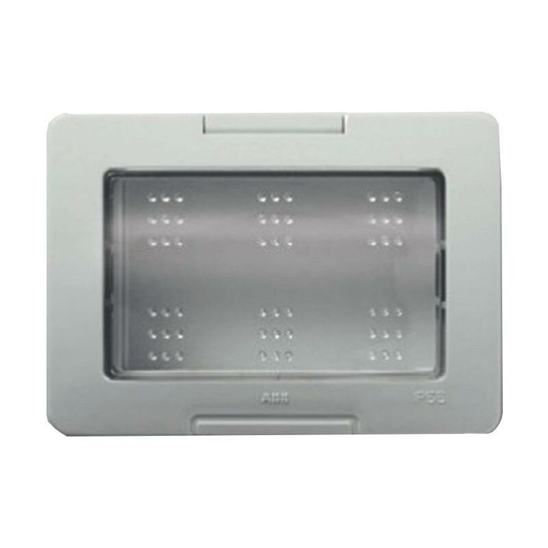 foto del prodotto abb placca montaggio a incasso ip55 3 moduli chiara 2csk3355ch