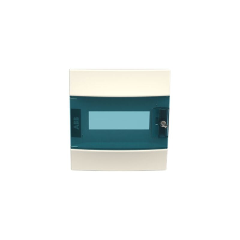 foto del prodotto abb porta frontale mistral41f quadri elettrici trasparente a filo 8m 41f08x12