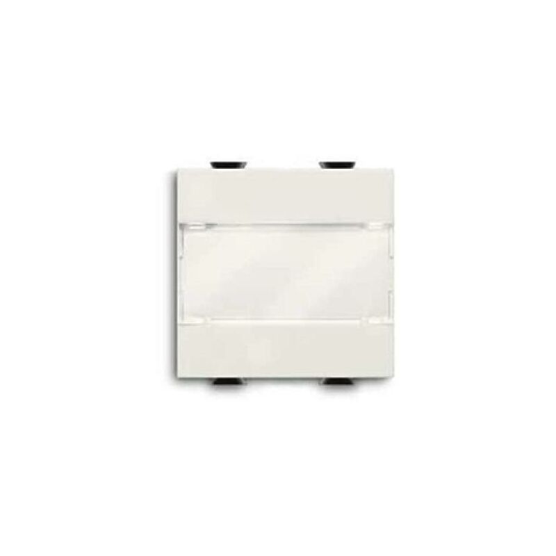 foto del prodotto abb pulsante con portanome 1p 16 a na 2 moduli chiara 2csk1031ch