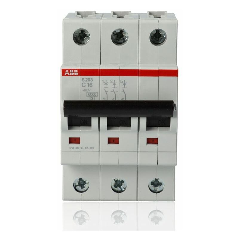 foto del prodotto abb s468008 interruttore magnetotermico 3p c16 6000a