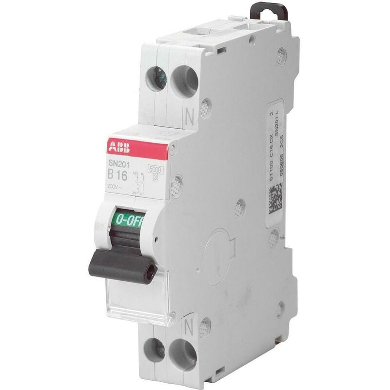 foto del prodotto abb sn201 c10 interruttore automatico modulare 1p 6ka sn201c10
