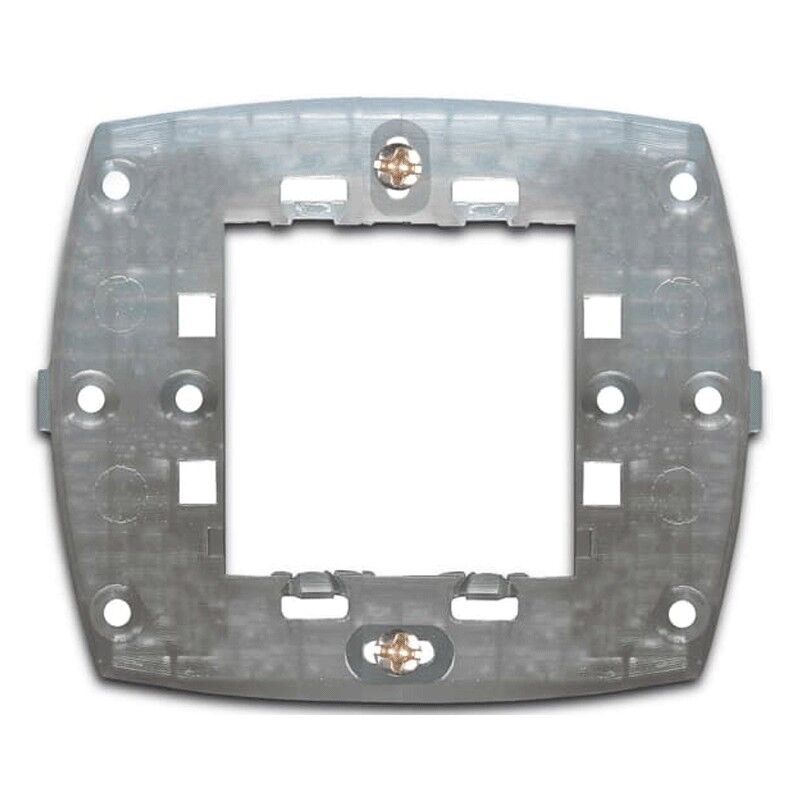 foto del prodotto abb supporto 2 moduli con viti scatola quadra chiara 2csk1602ch