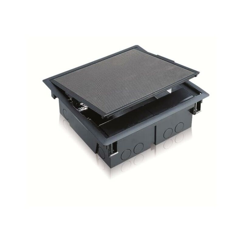 foto del prodotto abb torretta a scomparsa undernet 16 frutti coperchio inox 10901