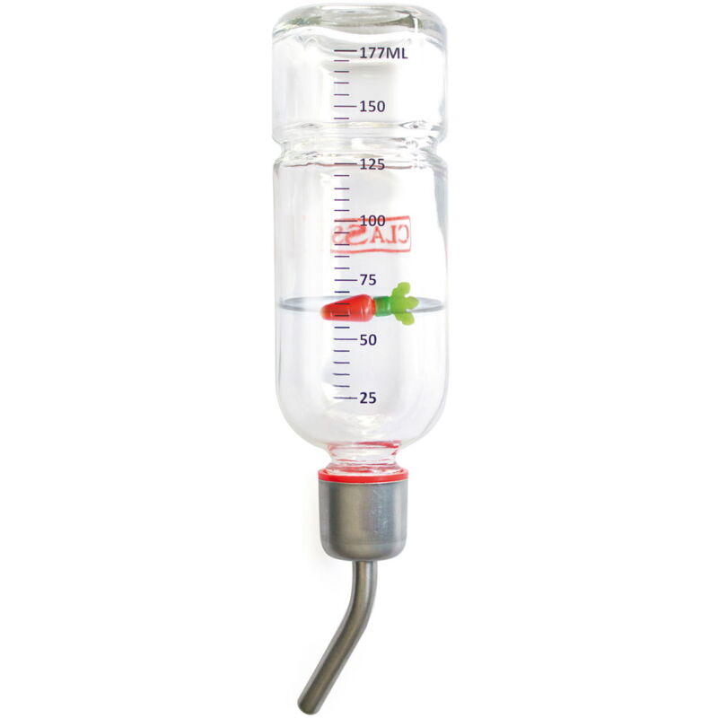 immagine 0 del prodotto abbeveratoio in vetro per roditori e conigli da 175 ml