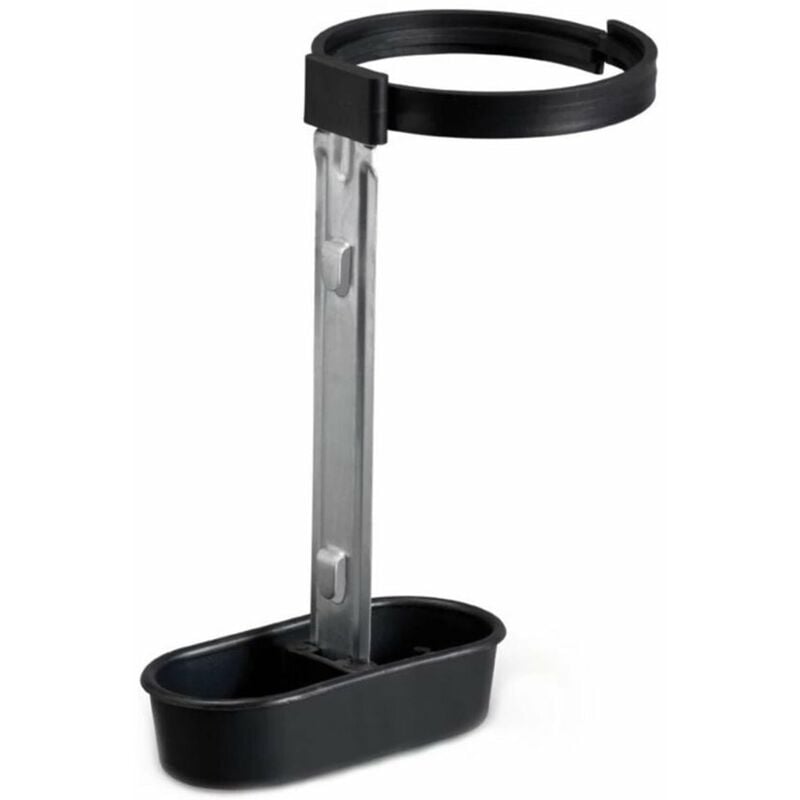 foto del prodotto abbeveratoio per conigli porta bottiglia in pvc con asta in ferro zincato