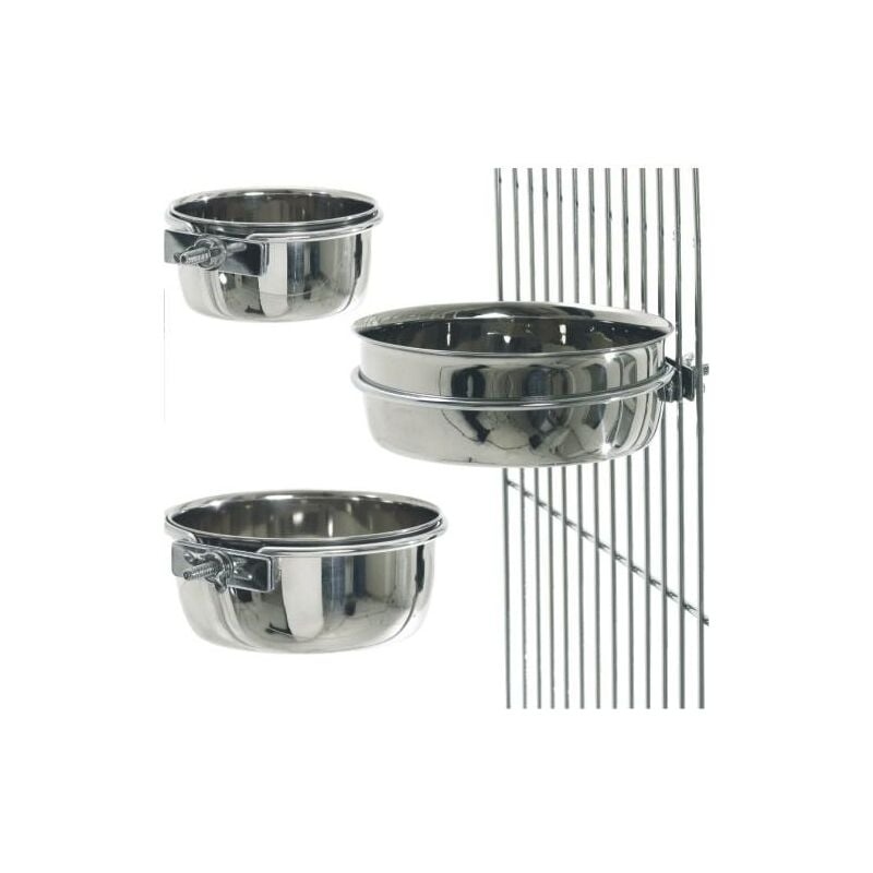 foto del prodotto abbeveratoio per gabbia in acciaio inox gabbia differente palometro differente 600 ml gabbia