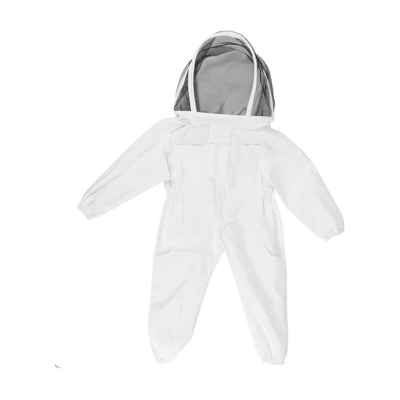 foto del prodotto abbigliamento per apicoltura con guanti tuta per apicoltura per bambini manica lunga in cotone, protezione per bambini, forniture per apicoltura