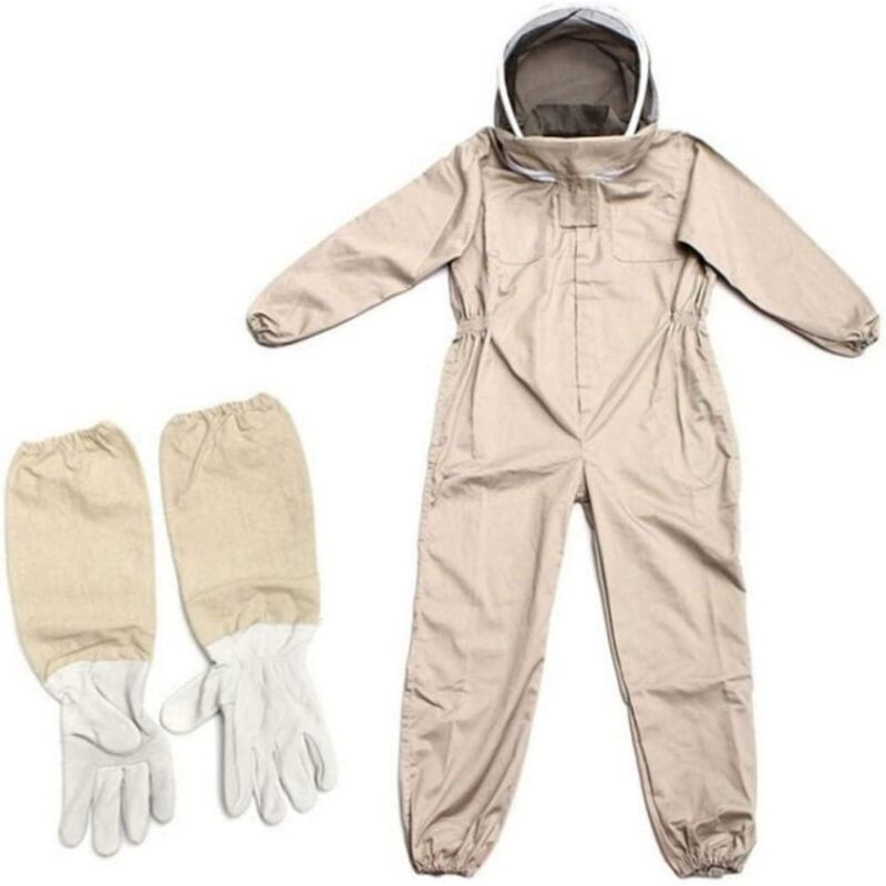 foto del prodotto abbigliamento professionale per apicoltura con guanti, abbigliamento professionale per apicoltura uomo e donna, abbigliamento per apicoltura xl
