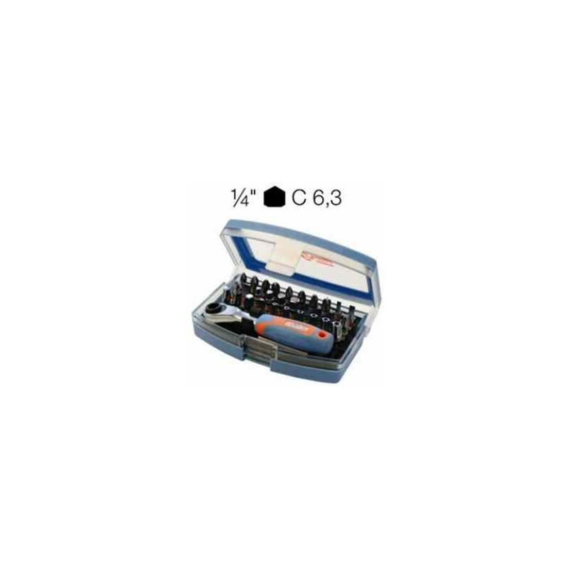 foto del prodotto abc tools impugnatura con cricchetto e adattatore 1 4 