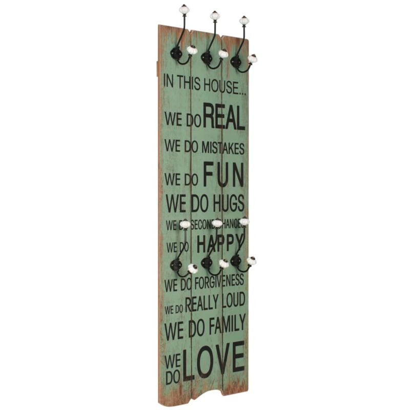 foto del prodotto abcrital furniture limited appendiabiti da parete con 6 ganci happy love