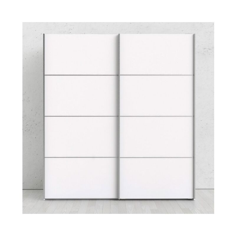 foto del prodotto abitare armadio 182x200h cm con due ante scorrevoli bianco opaco sassari