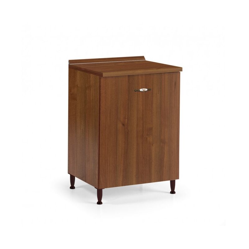 foto del prodotto abitare base cucina 60x50x85 cm in legno noce antico con un anta adige