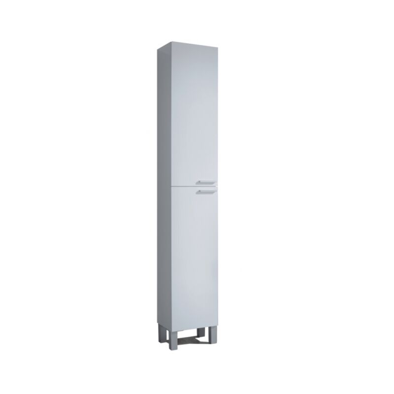 foto del prodotto abitare colonna bagno a terra 30x182 cm bianco lucido con due ante delfi