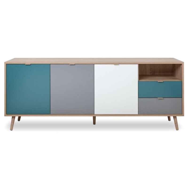 foto del prodotto abitare madia 180 x 40 cm multicolore alcamo