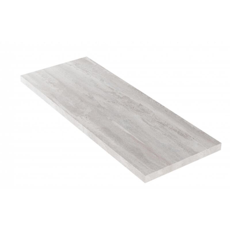 foto del prodotto abitare mensola bagno porta lavabo da appoggio 120x46x3,8 cm tortora metz mensola