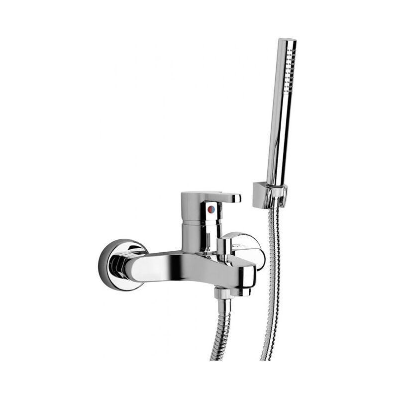 foto del prodotto abitare miscelatore per vasca esterno 150 170 x 169 mm in ottone cromato con doccetta paini