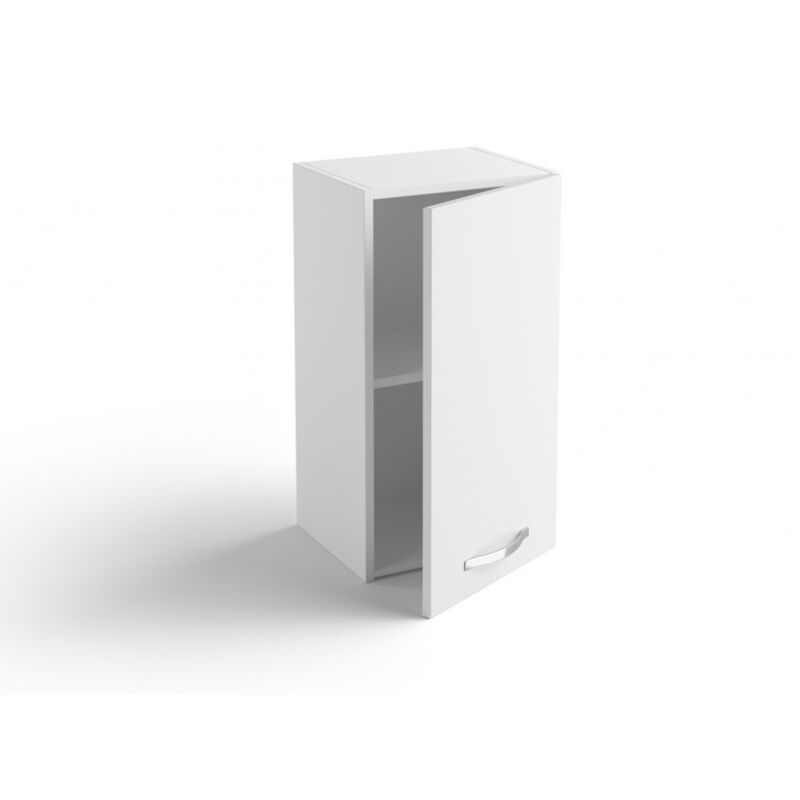 foto del prodotto abitare pensile cucina 40x33x72 cm in legno bianco opaco con un anta massa