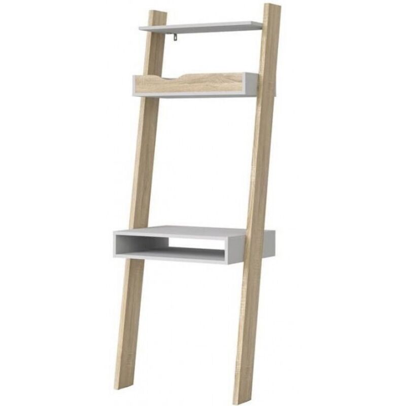 foto del prodotto abitare scrivania stile retr bianco opaco 65 x 48 x 180 cm gladiolo