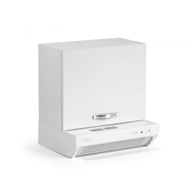 foto del prodotto abitare sopracappa 60 cm in legno bianco frassinato con depuratore e un anta foligno