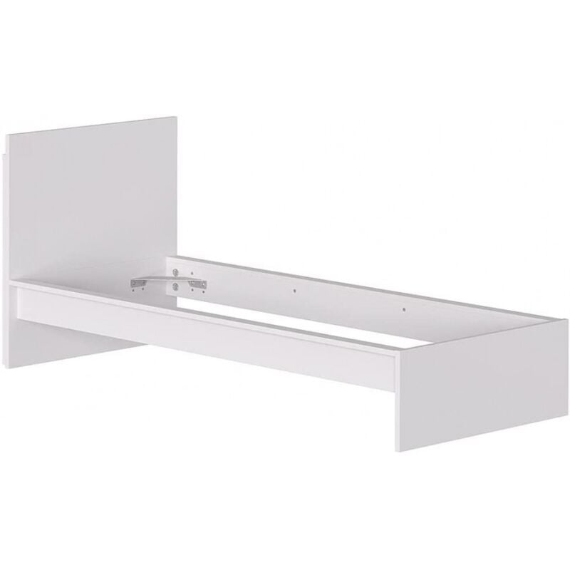 foto del prodotto abitare struttura letto singolo 214x107 cm bianco opaco pafo