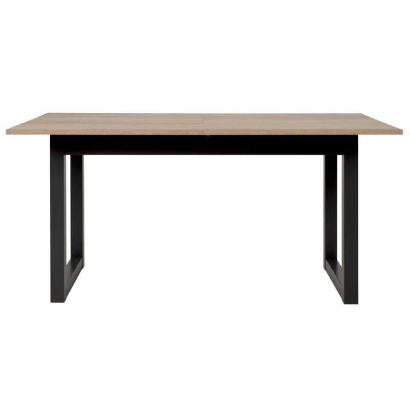 foto del prodotto abitare tavolo allungabile 160x90 cm rovere chiaro e grigio antracite lentini