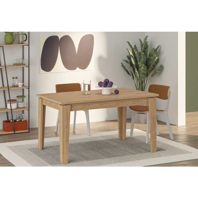 foto del prodotto abitare tavolo da pranzo allungabile 140 x 80 cm rovere chiaro amsterdam