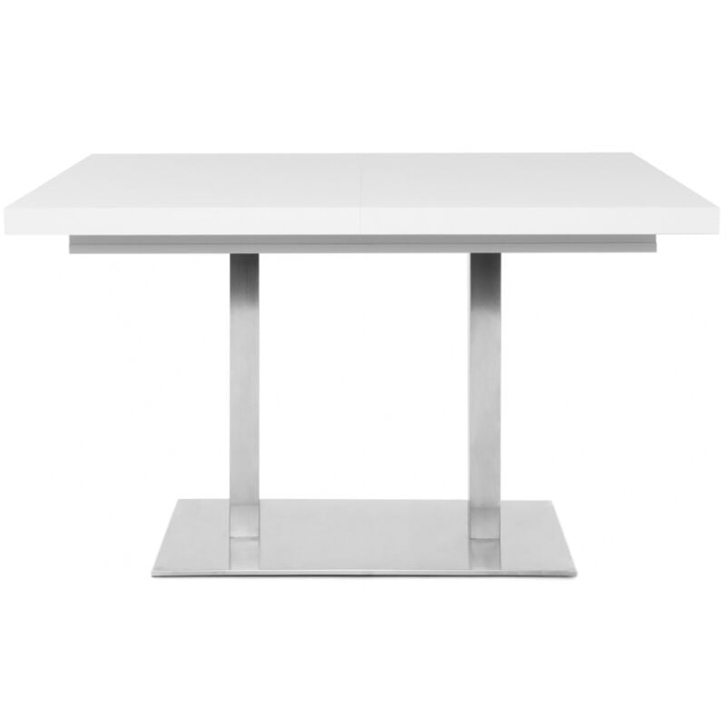 foto del prodotto abitare tavolo da salotto allungabile 120x80 cm bianco opaco dream