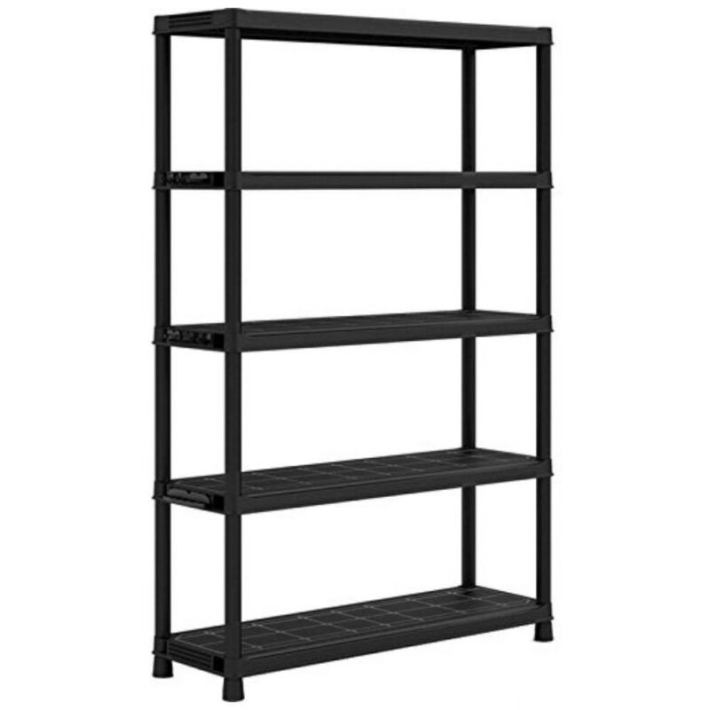 foto del prodotto abm scaffale plastica componibile a 5 ripiani cm 120 x 40 x 187 h