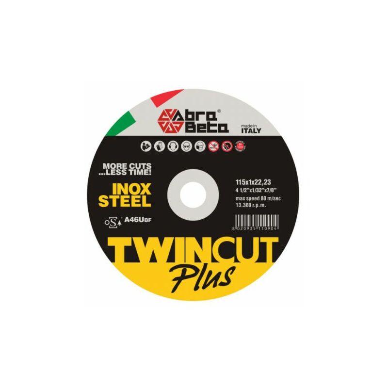 foto del prodotto abrabeta disco p ferro twin cut plus 115x1,0 mm 50 pz