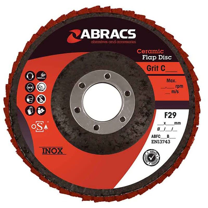 foto del prodotto abracs disco lamellare in ceramica abfc125b080 125 mm x 22 mm x 80 g