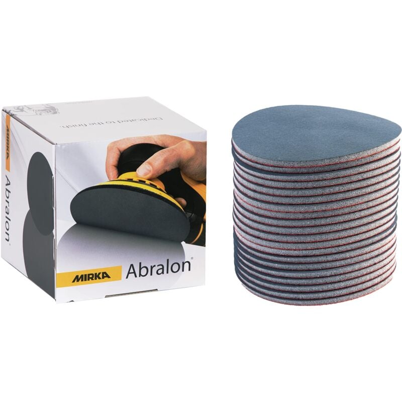 foto del prodotto abralon mola lucidante 150 mm a strappo grana 360, 20 confezione, per levigare e lucidare vernice, legno, plastica mirka