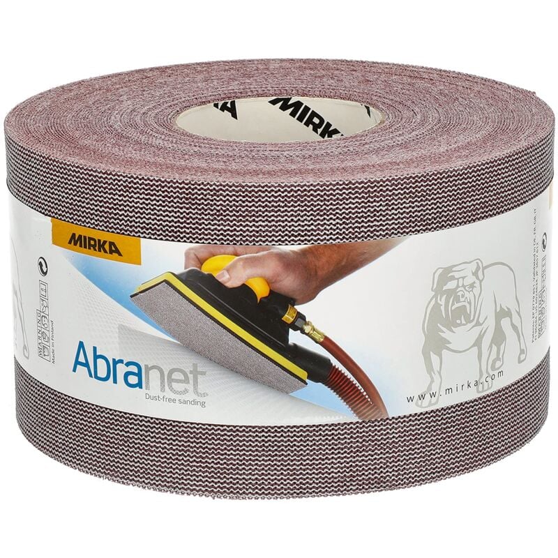 foto del prodotto abranet rotolo abrasivo netto 115 mm x 25 m a strappo grana p80 1 rotolo per levigare legno, stucco, vernice, plastica 5454400180 mirka