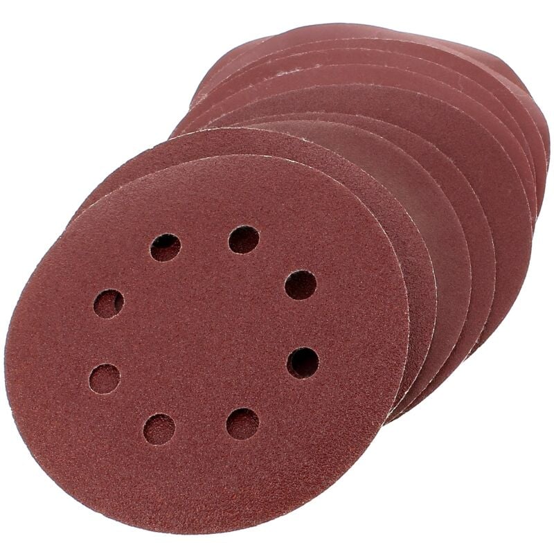 foto del prodotto abrasivi tondi d 125 assortiti per 10 per levigatrici bosch