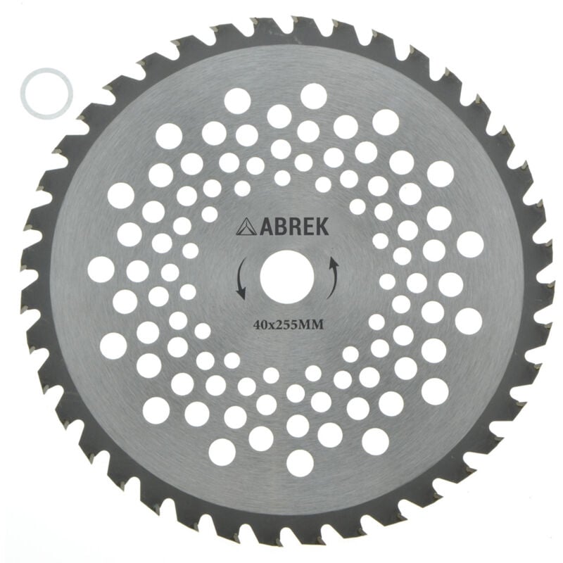 foto del prodotto abrek disco decespugliatore lama al tungsteno tagliaerba 40 denti 255mm tosaerba