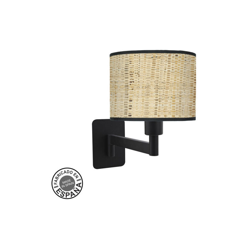 foto del prodotto abrila akunadecor lampada a parete da moda a parete nera con paralume a baldacchino