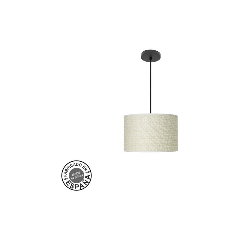 foto del prodotto abrila akunadecor lampada a sospensione paralume tela modello moda bianco 30 cm