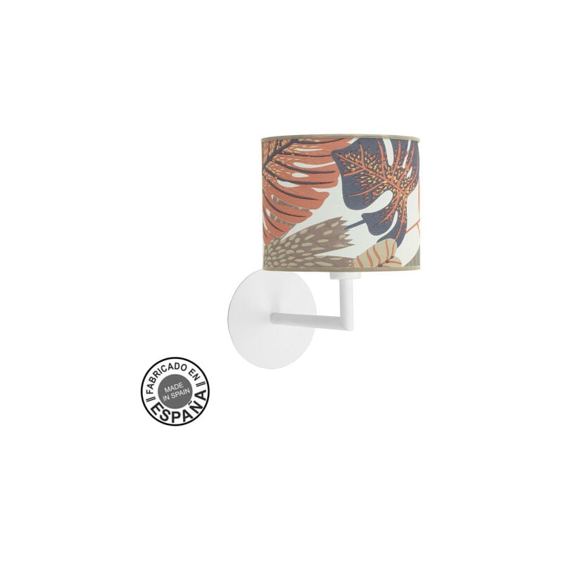 foto del prodotto abrila akunadecor lampada da parete de parete con paralume decorativo etiopia white