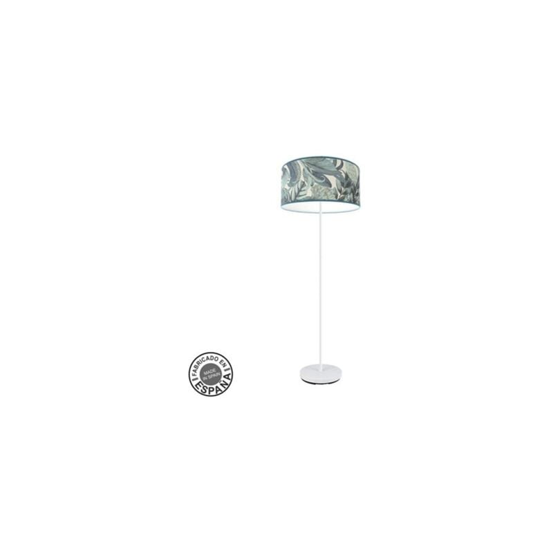 foto del prodotto abrila akunadecor lampada da terra modello argel blue con paralume a foglie decorative