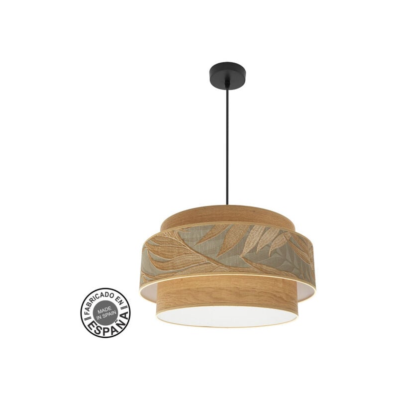 foto del prodotto abrila akunadecor lampadario a 3 luci samoa marrone doppia tonalità