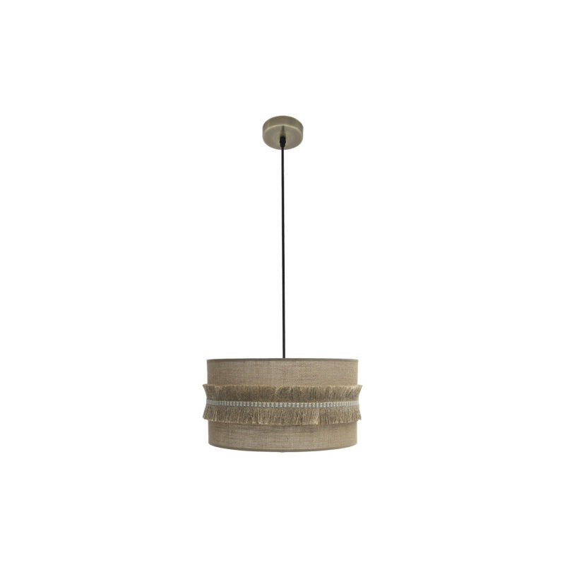 foto del prodotto abrila akunadecor pendente de rustico con pantalla de saco modelo kala