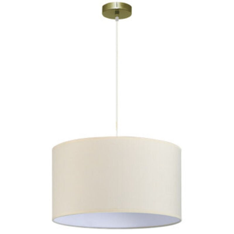 foto del prodotto abrila lampada a sospensione modello dori beige con paralume 45 cm