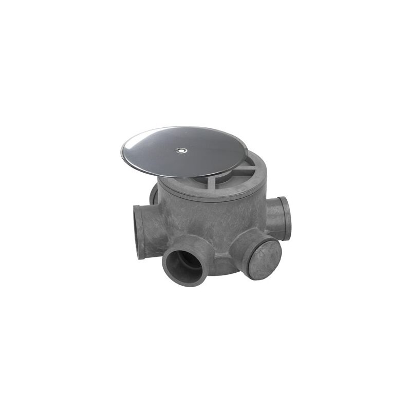 foto del prodotto abrisa tubi sifonici in pvc 110 mm. uscite 50 e 40 mm. altezza 105 mm.