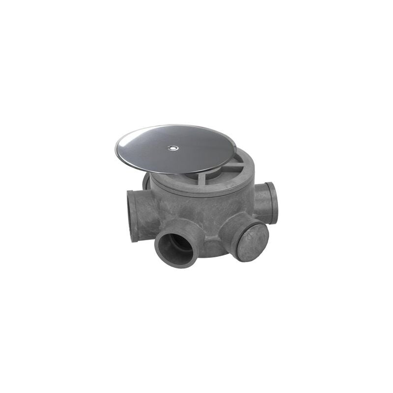 foto del prodotto abrisa tubi sifonici in pvc 110 mm. uscite 50 e 40 mm. altezza 90 mm.