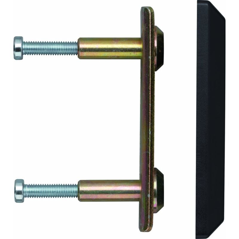 foto del prodotto abus 107009 pv1820 placca di fissaggio per viti e chiusura dadi rinforzata, colore nero
