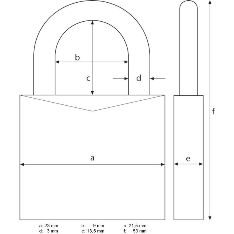 foto del prodotto abus 165 20sb 20134 lucchetto a combinazione in ottone, dimensione 20 mm